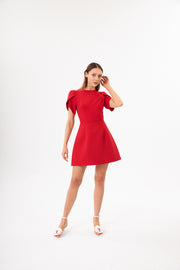 ROBE BABY-DOLL ROUGE